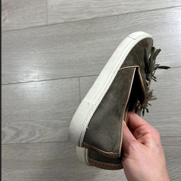 Frye Gemma Tassel Leather Slip On Loafers Shoes - Picture 5 of 9